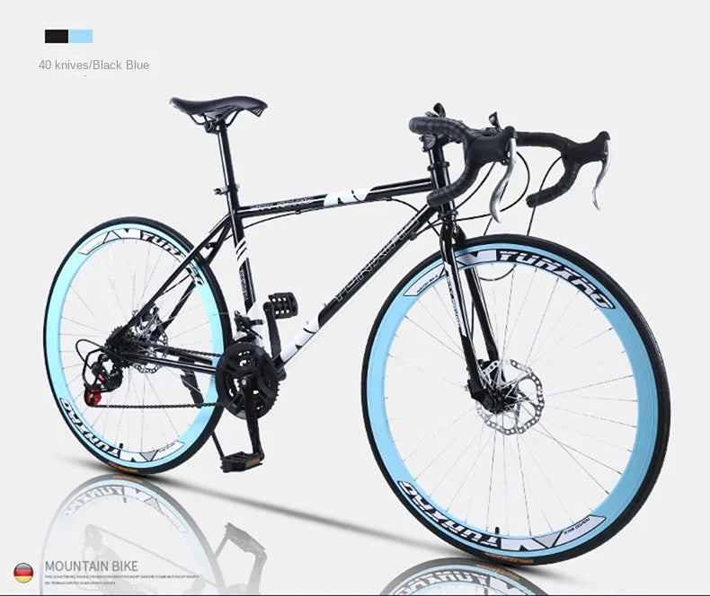 Bicycle Free Shiping Aro 29 Road Bike Bicicleta Uomo Bmx Bikes Road Bike V Brake/Disc Brake Spring Fork (Low Gear Non-damping)