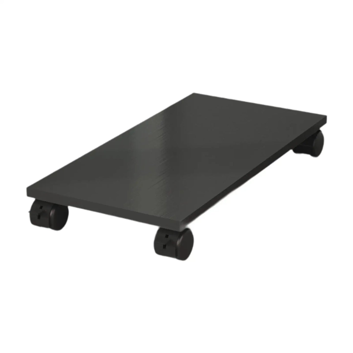Desktop CPU Wooden Rolling Stand with 4 Caster Wheels Practical Sturdy Portable PC Stand Computer Case Stand for Desktop Tower