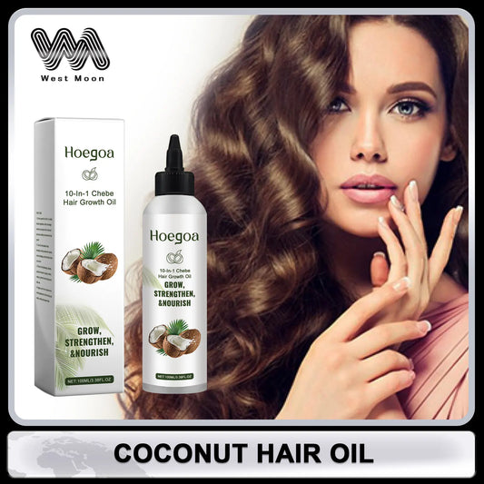 Coconut Hair Care Oil Repair Dry Frizz Damaged Hair Reduce Breakage Split Nourish Hair Oil Prevent Hair Loss Smooth Hair Care