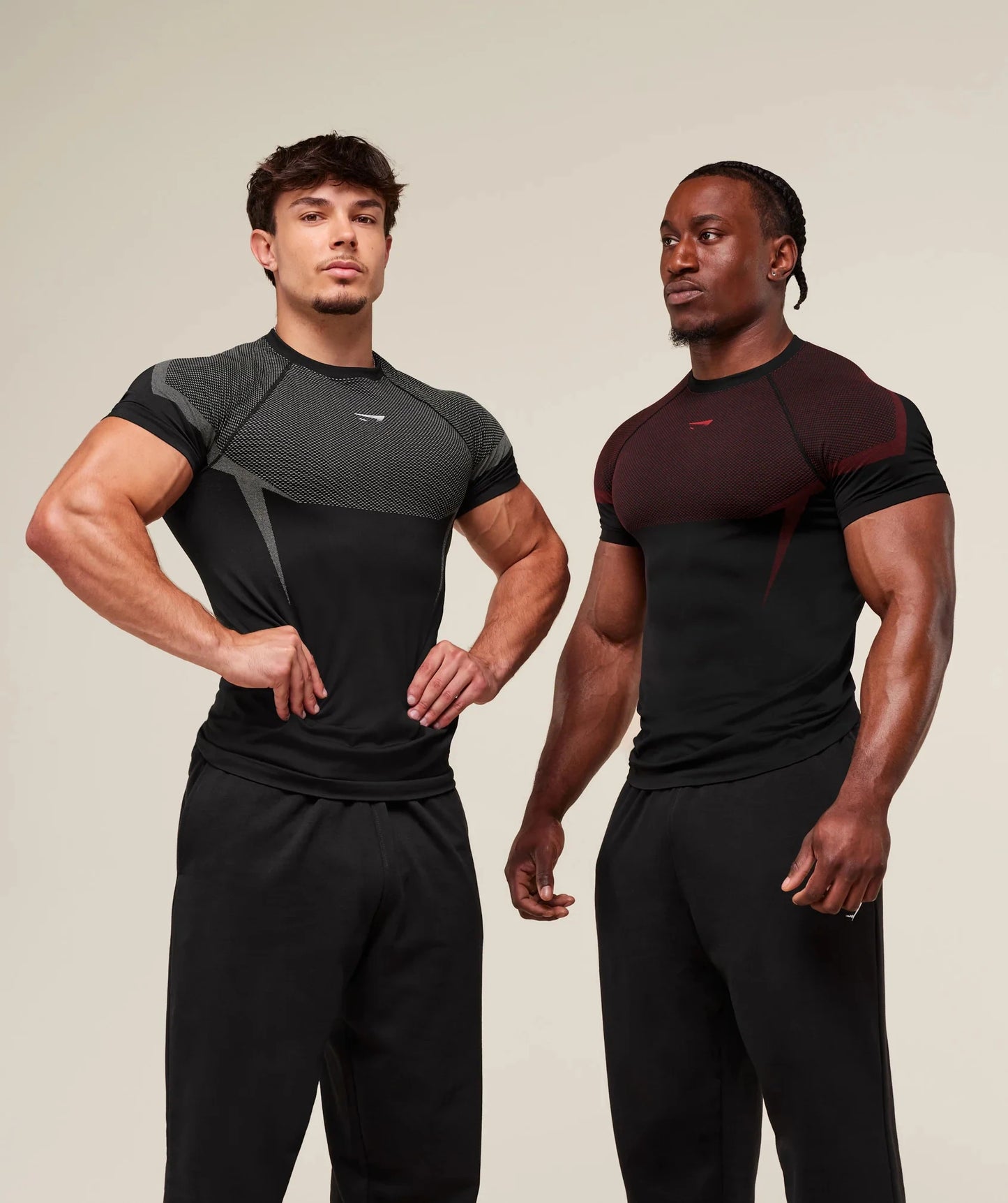 Fitness T-shirt, men's elastic quick drying breathable short sleeved, suitable for exercise, running, cycling, fitness clothes