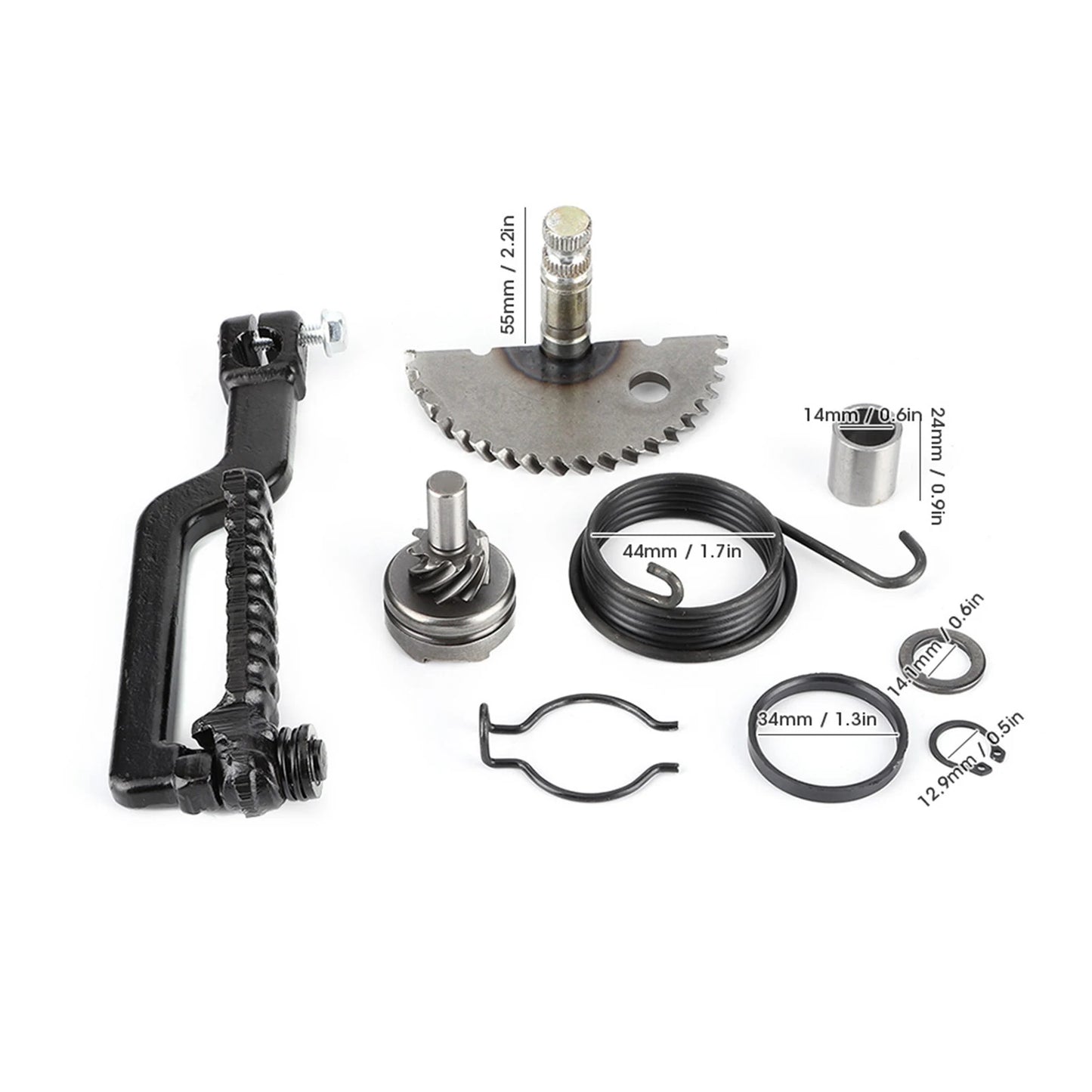 Motorcycle Starter Lever Shaft Gear Assembly Kit Replacement For GY6 49CC 50CC 80CC 100CC Scooter Motorcycles Accessories