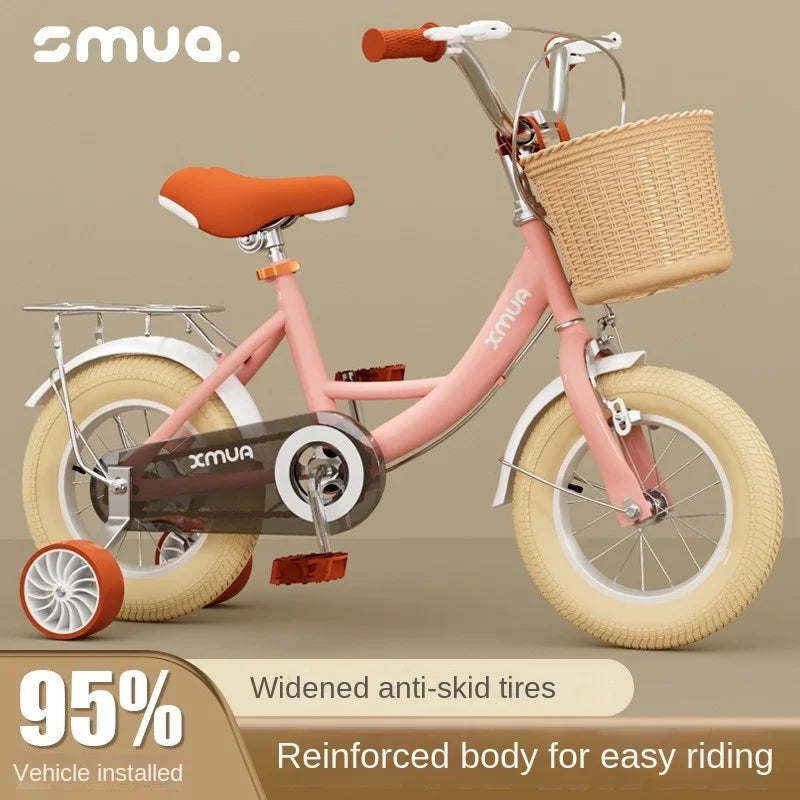 children's bicycle, 2-3-5-6-7-9 years old boys and girls buggy early education, double brake, safe, stable and light, new