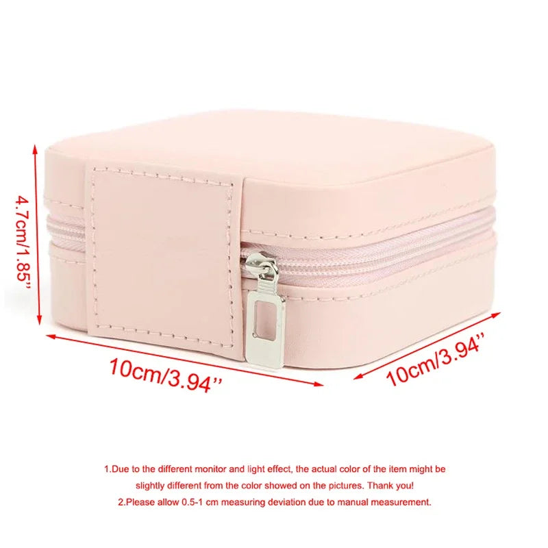Personalized Jewelry Boxes Travel Jewelry Case Custom Initial with Name Birthday / Holiday Bridesmaid Mother's Day Gifts for Her