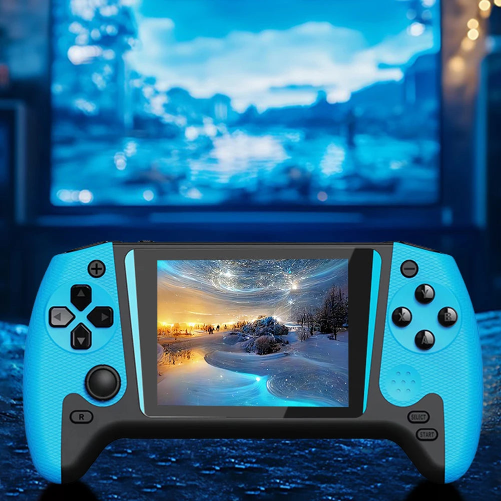 Gaming Console 3.5inch LCD Screen TV Connect Nostalgic Game Console 1200mAh Video Game Console for Kids Adults for Single Player