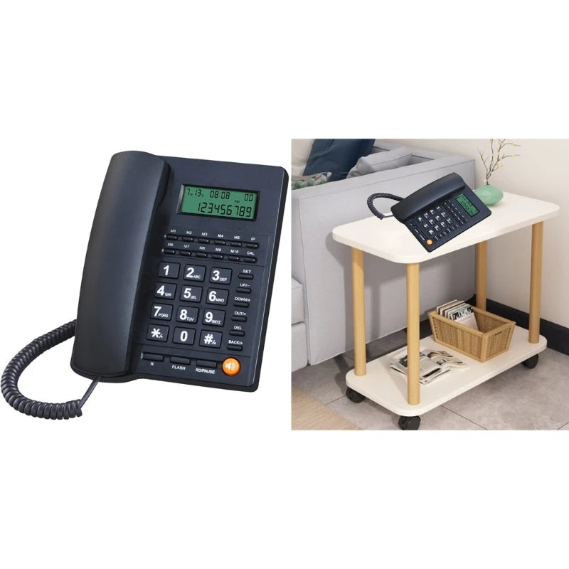 Corded Telephone Desk Landline Phone Desktop House Phone Seniors Caller