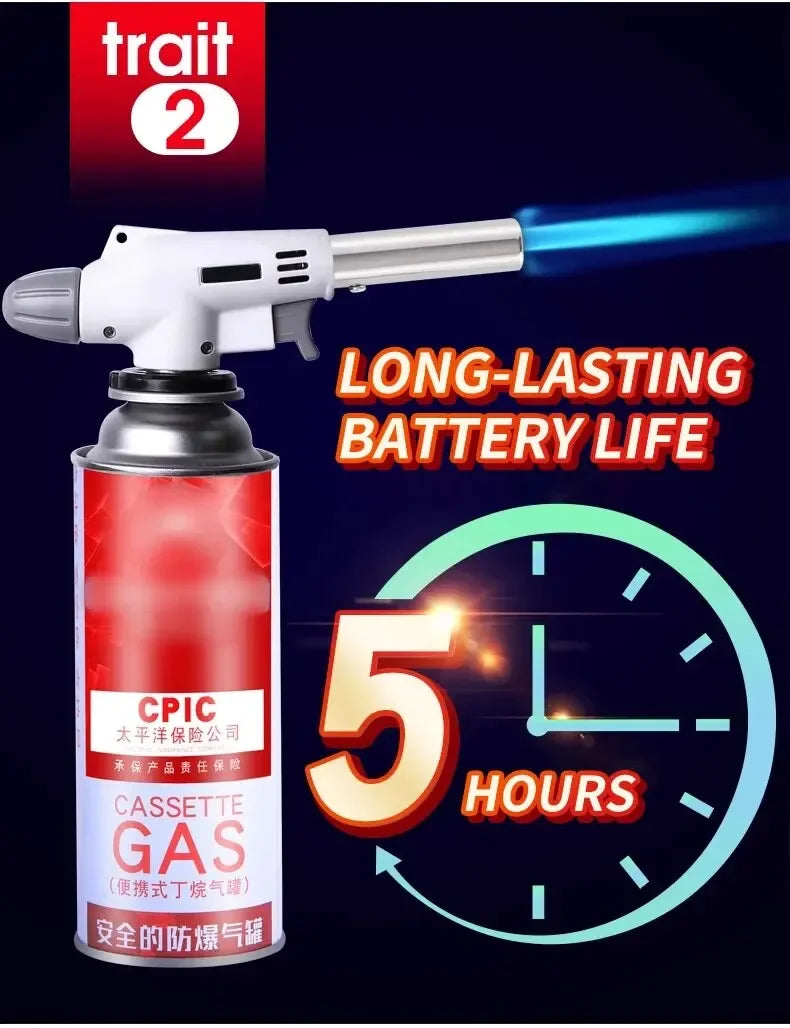 Handy Flame Gun  Welding Gas Burner Flame Gas Torch Flame Gun Blow for BBQ Camping Cooking  camping equipment