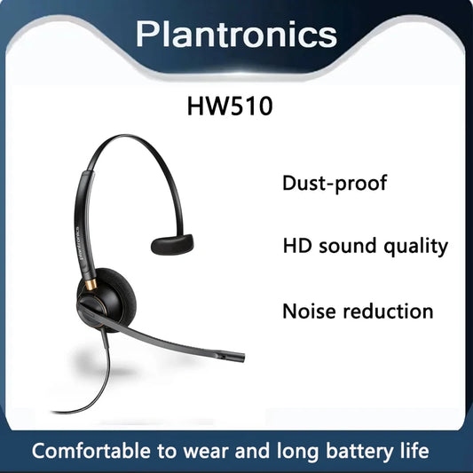 Original Plantronics Poly HW510 Headset Customer Service Phone CC Earphone Telemarketing Phone