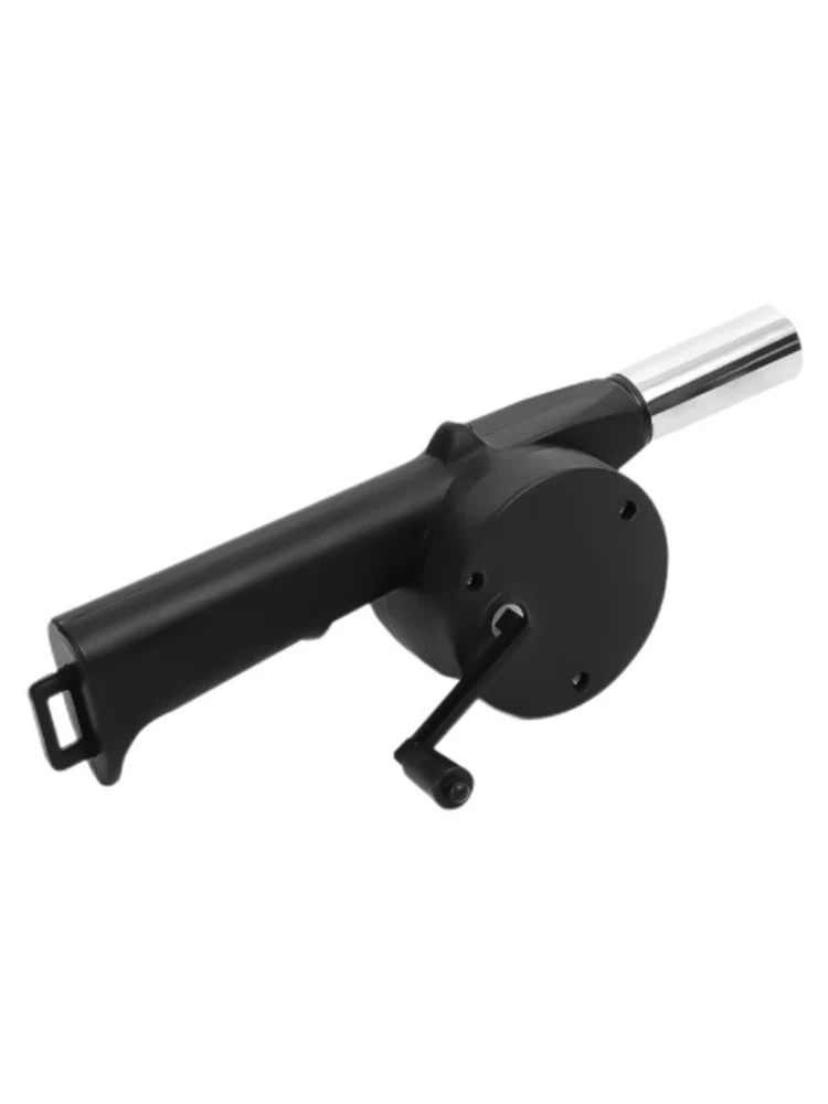 BBQ Fan Air Blower Fast Fire Starter Portable Manual Hand Crank for Outdoor Picnic Camping Cooking Barbecue Charcoal Grills Stov