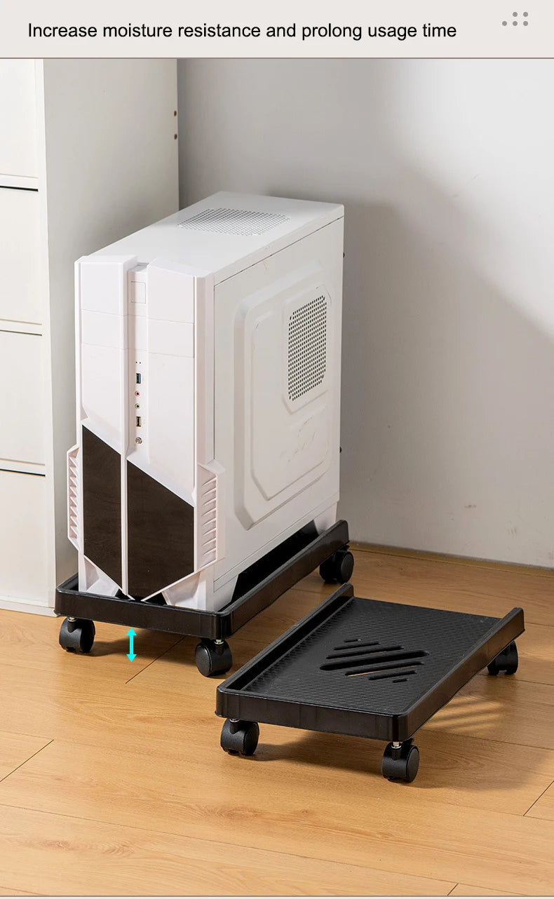 Adjustable Computer Tower Stand PC Stand for Most Desktop Towers  Elevate and Organize Your Computer Tower with Desktop Stand