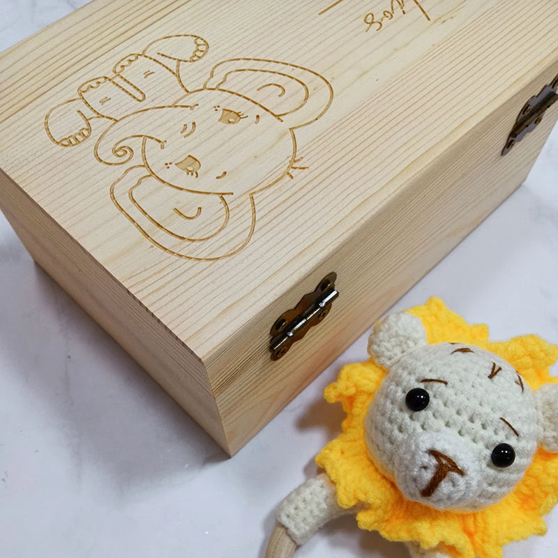 Personalized Baby Keepsake Box | Wood Memory Box | New Mom Gift | Custom Baby Gift Box | Baby Shower Decoration | Baptism Gifts