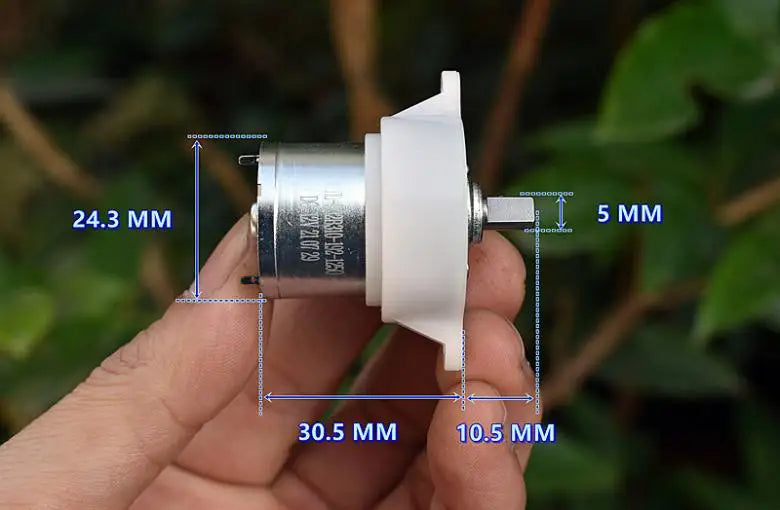 32MM 310 Gear Motor DC 3V 6V 9V 12V 54RPM Slow Speed High Torque Mini Metal Gearbox Motor