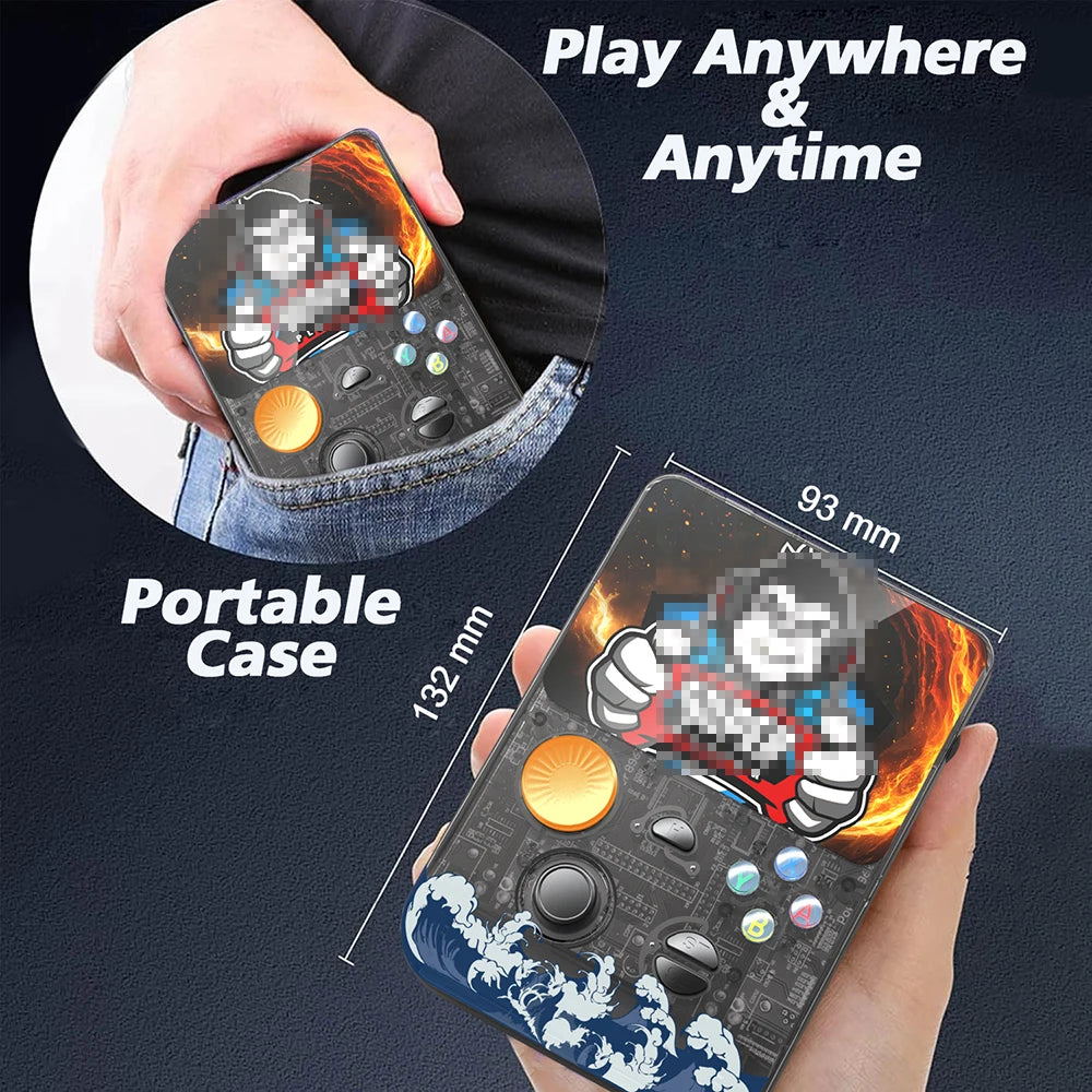 Latest Handheld Gaming Console with 3.5-inch IPS HD Screen&3D Smooth Joystick,Large Memory&Support TF Memory Card R36S Plus