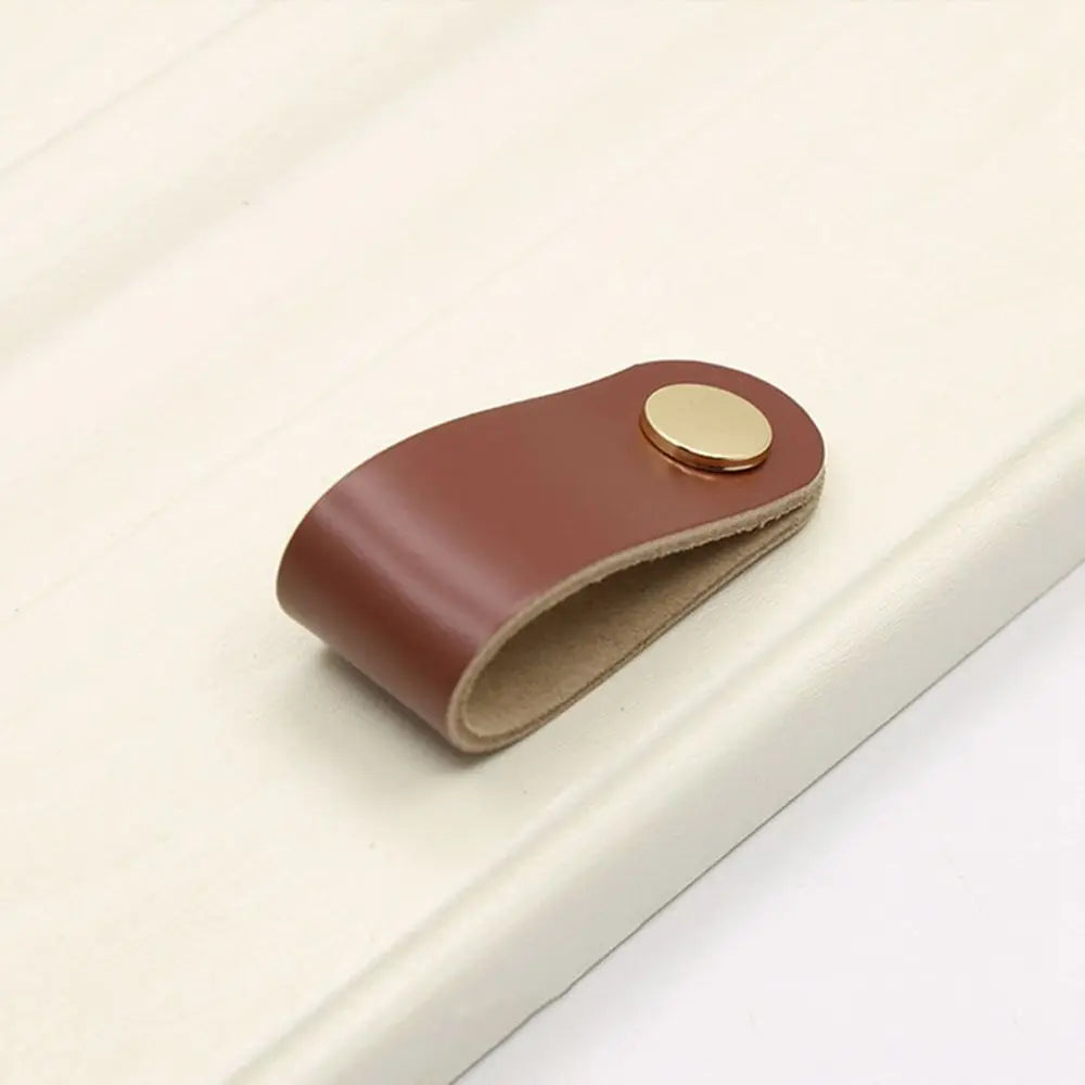 Children's Furniture Environmentally Kitchen Wardrobe Cabinet Hardware Leather Handle Door Pulls Furniture Knobs Drawer Handle