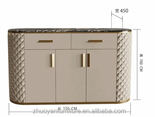 Modern Simple Living Room Furniture Set  MDF Upholsteried with Pu Leather  Tv Cabinets Designs Furniture