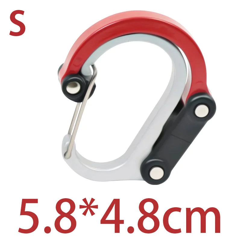 Camping Hybrid Gear Clip - Multifunctional Hybrid Gear Clip,360 Degree Swivel Hook,Strong Buckle,Camping Hiking Backpack Outdoor