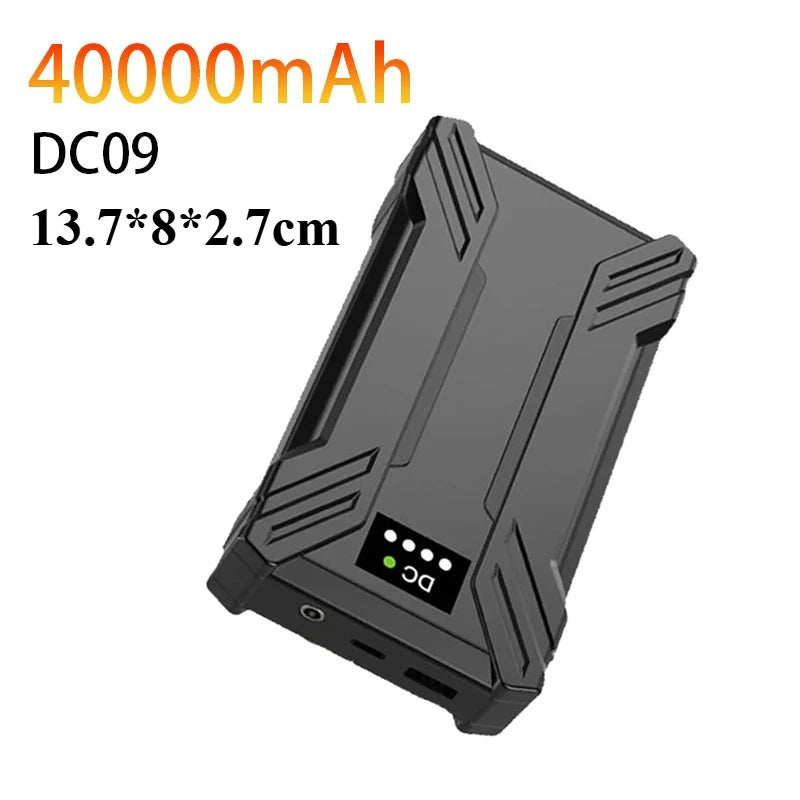PowerBank 7.4V DC 30000/40000mAh Battery Bank Portable Mobile Power Supply for Heating Jacket Gloves Electric Heating Equipment