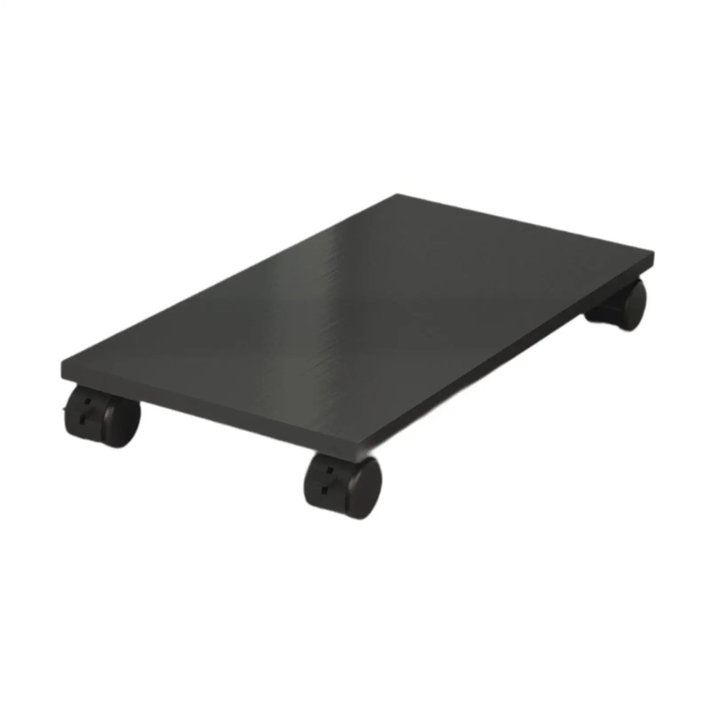 Desktop CPU Wooden Rolling Stand with 4 Caster Wheels Practical Sturdy Portable PC Stand Computer Case Stand for Desktop Tower