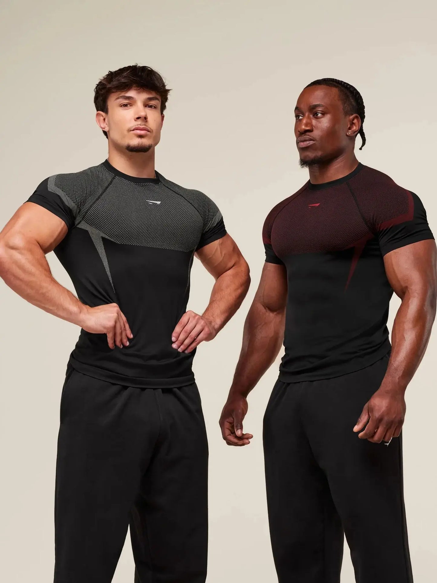 Fitness T-shirt, men's elastic quick drying breathable short sleeved, suitable for exercise, running, cycling, fitness clothes