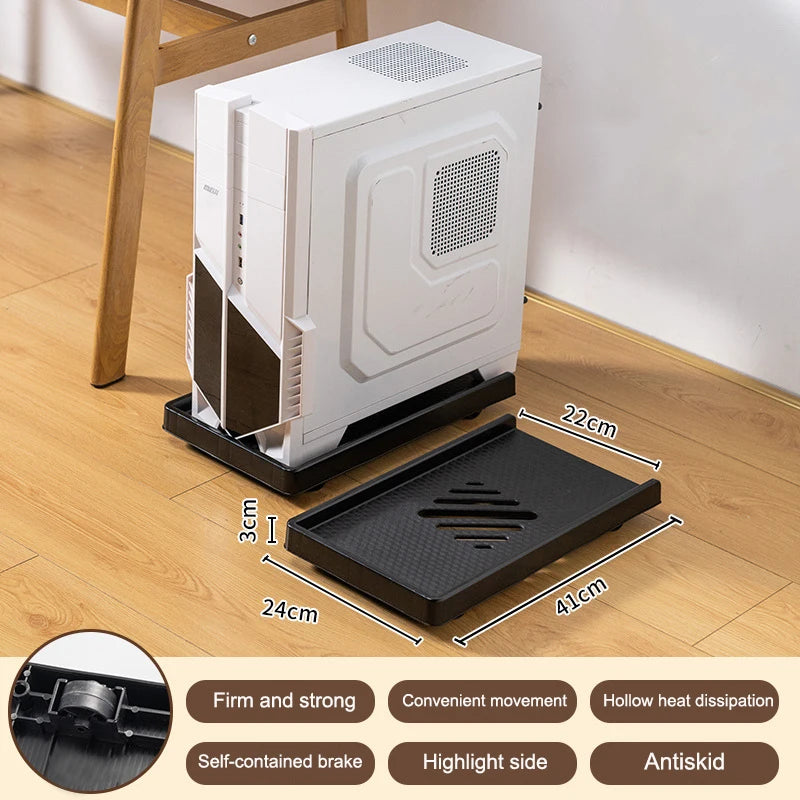 Adjustable Computer Tower Stand PC Stand for Most Desktop Towers  Elevate and Organize Your Computer Tower with Desktop Stand