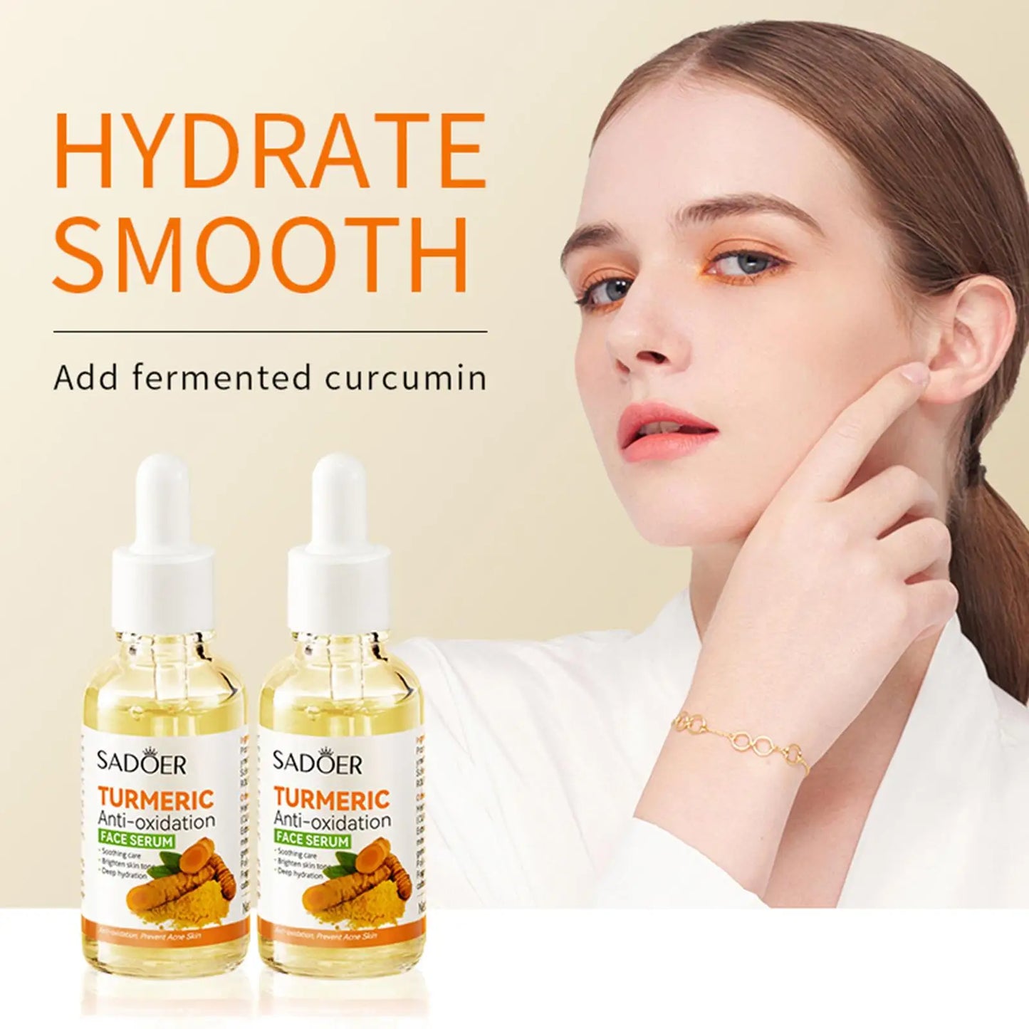 Skincare Turmeric Serum Soap Whitening Essential Oil Facial Repair Lifting Moisturizing Brighten Face Dark Spot Corrector