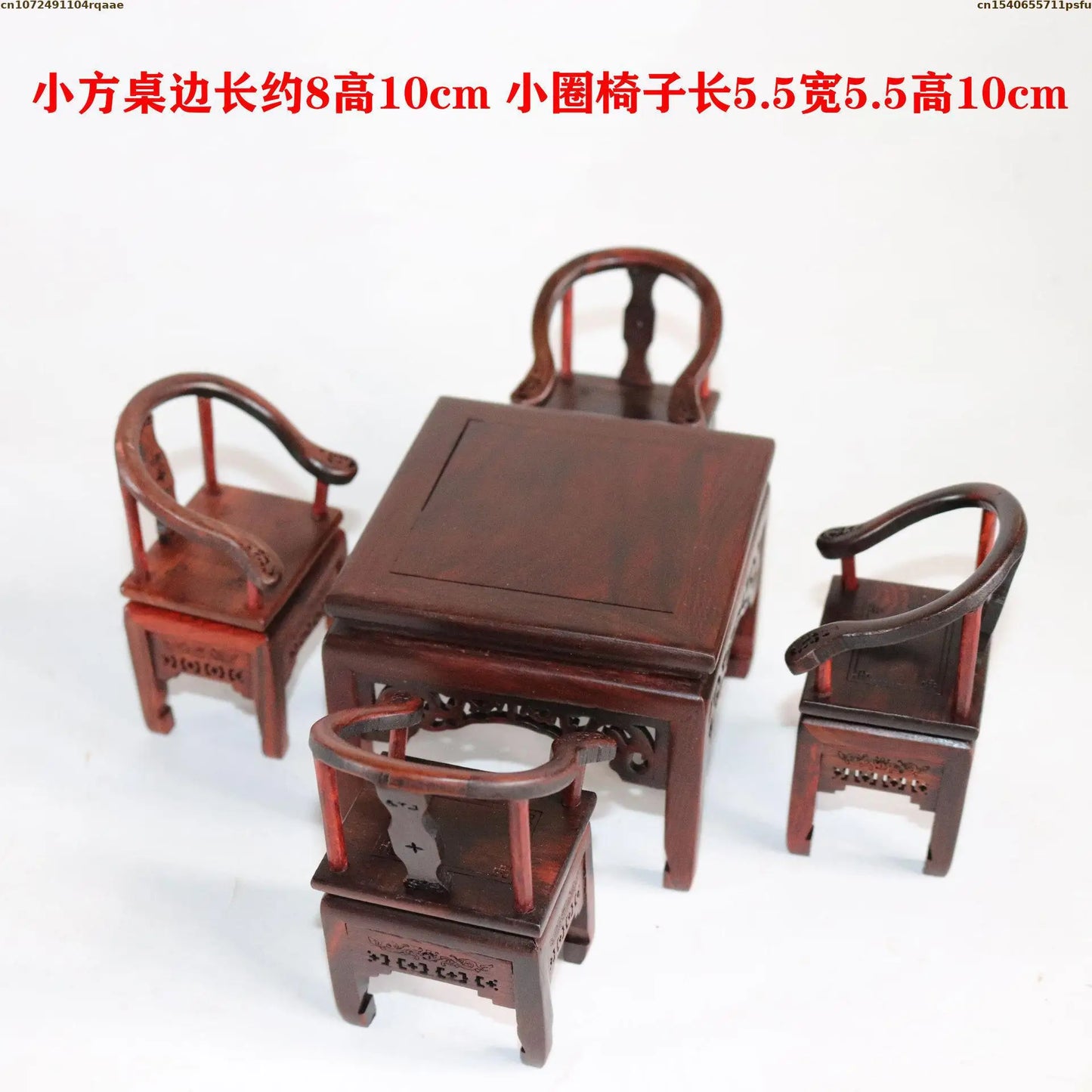 Mini Furniture Models Miniature Antique Rosewood Ornaments Chinese Handicrafts Doll Houses Photographed Scene Props
