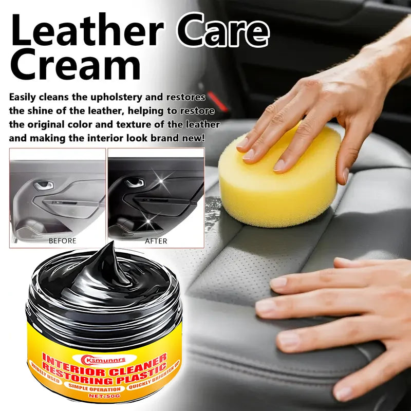 Multi-purpose car repair kit: plastic parts refurbishment, interior gloss wax, tire protector