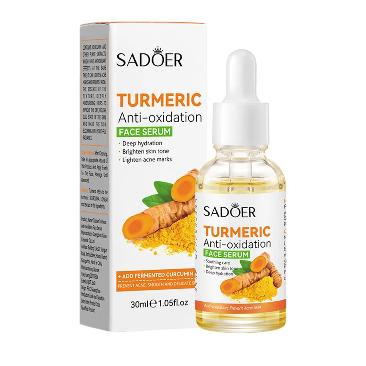 Skincare Turmeric Serum Soap Whitening Essential Oil Facial Repair Lifting Moisturizing Brighten Face Dark Spot Corrector