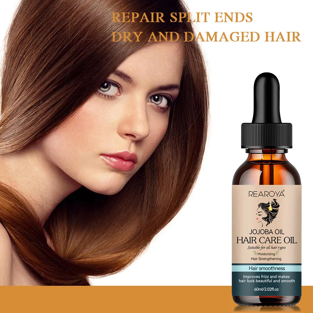 Hair Care Essential Oil Supports Hair Health Growth Repairs Improves Dry Hair Quality Moisturizing Nourish Soft Smooth Hair Care