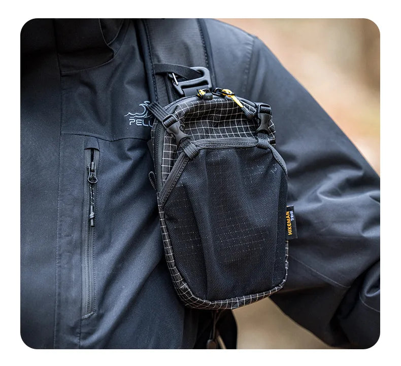HIKEMAN Mobile Bag Outdoor Sports Waist Bag Tactical Hanging Pack for Backpack Expansion Shoulder Bags Lightweight Hiking Gear