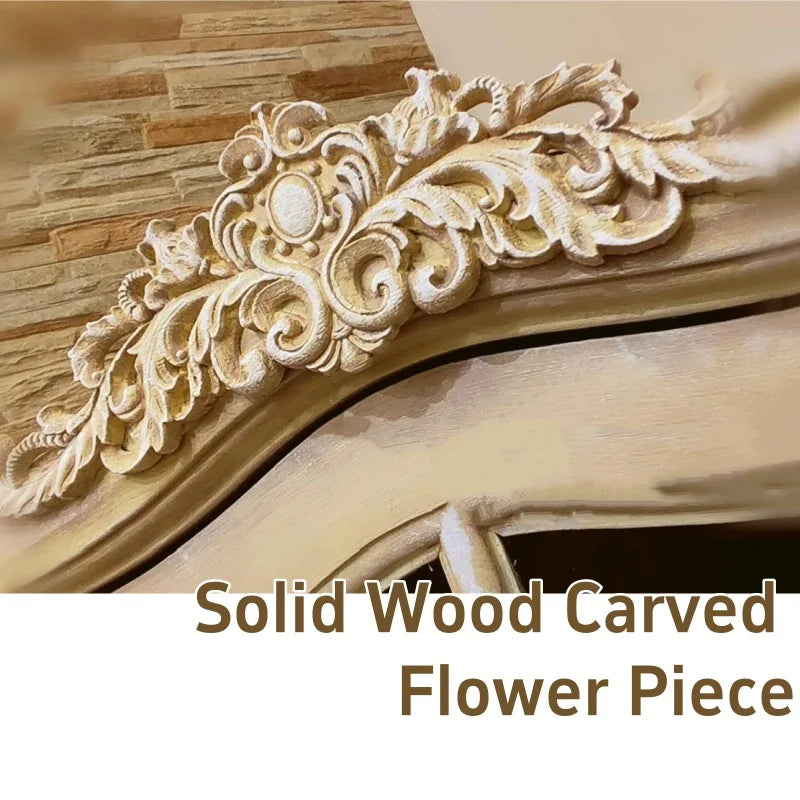 Decorative Wood Appliques and Onlays Natural Furniture Wall Door Wood Carving DIY Corner Frame Wood Craft Cabinet Wardrobe Decor