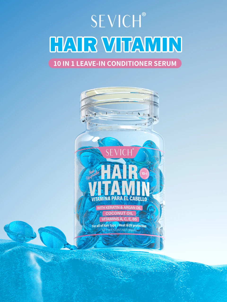 Hair Care Capsules Repairing Keratin Complex Serum Oil Frizzy Hair Moisturizing Hair Oil Smoothing Nourishing Hair Care Essence