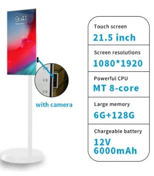 24Portable TV, Customizable Screen, Wireless Projection Screen, Smart Screen, Fitness, Live Stream, Entertainment Friend Machine