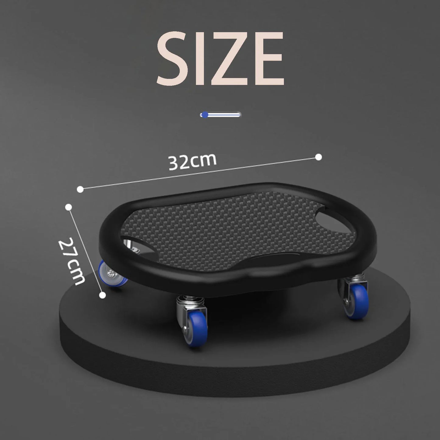Fitness Abdominal Exercise Plate with Wheels 360 Degree Rotation Four Wheel Support More Stable for Full Body Workout Fitness
