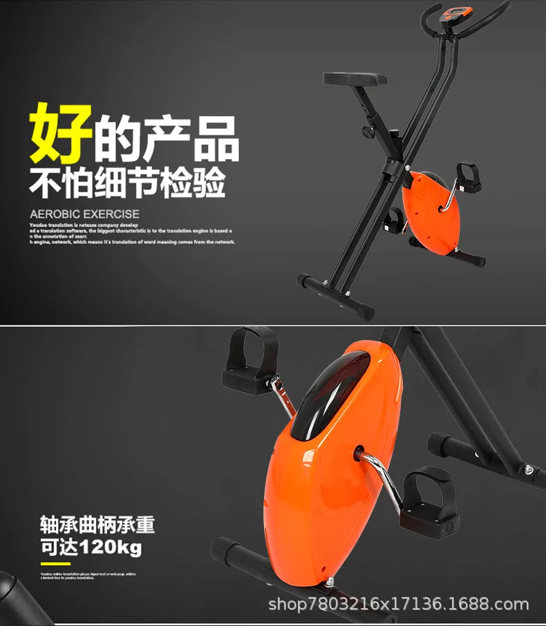 Foldable Exercise Bike Fitness Equipment Indoor Static Bicycles Exercise Bicycle Training Stationary Indoor Cycling Bikes