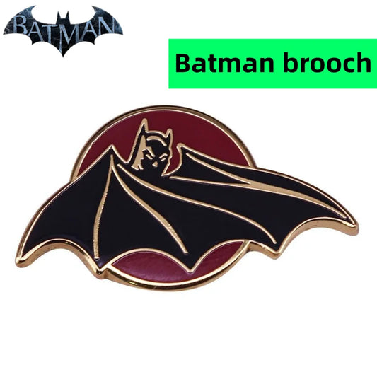DC Batman Movie Character Peripherals Personality Handsome Metal Badge Brooch Bag Clothing Accessories Holiday Gifts Wholesale