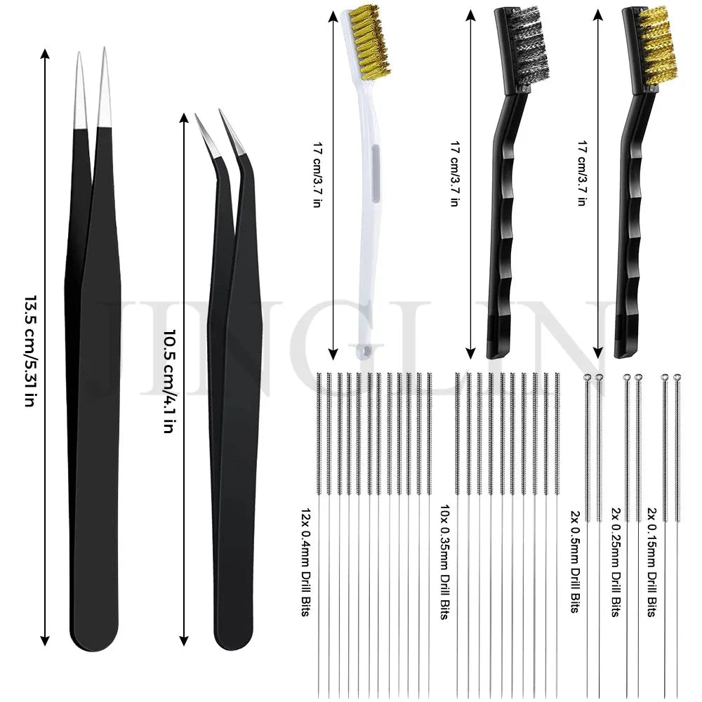 Multiple models 3D Printer Tool Kit Trimming Knife Scraper Cleaning Needle Tweezers Pliers Deburring Kit DIY 3D Printing Tools