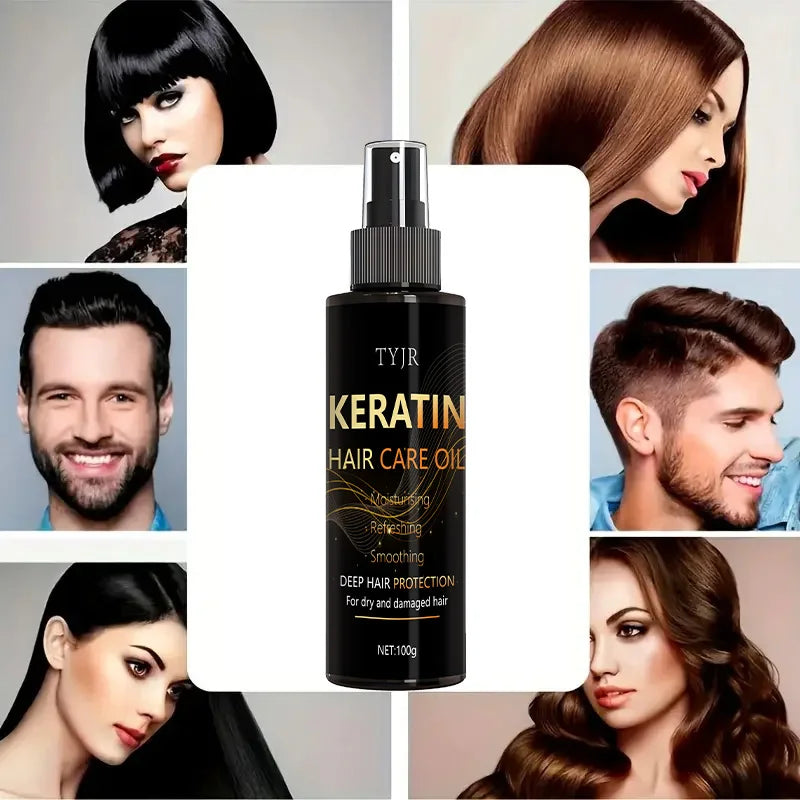 Keratin Hair Care Essence Spray, Gentle Moisturizing, Non-Irritating, Softening and Thicking of Hair, Daily Care, Home Essentials, Holiday Fashion Products