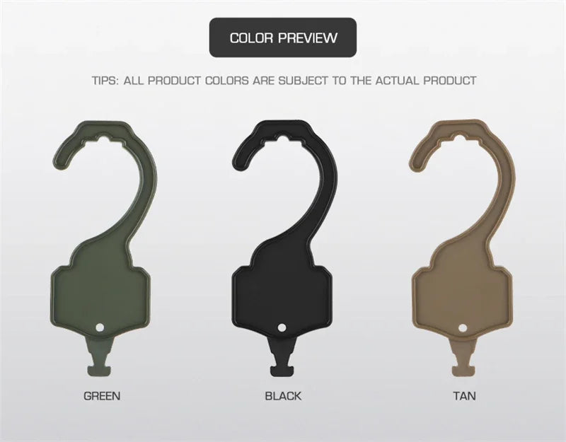 Tactical Hiking Hanging Belt Hook Camping Equipment Multitool Hunting Sports Travel Supplies Shooting Accessories Outdoor Tools