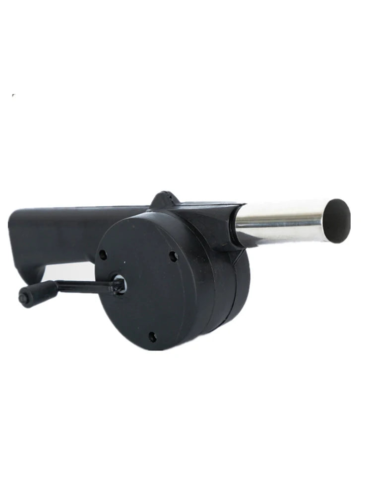 BBQ Fan Air Blower Fast Fire Starter Portable Manual Hand Crank for Outdoor Picnic Camping Cooking Barbecue Charcoal Grills Stov