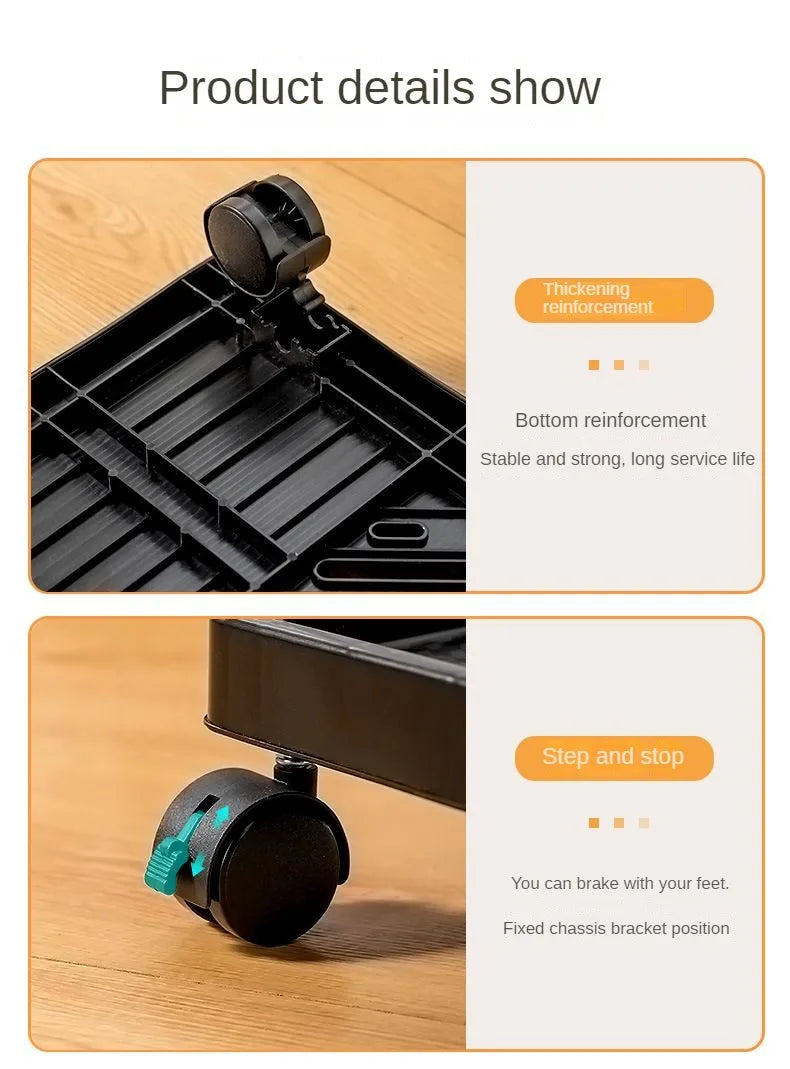 Adjustable Computer Tower Stand PC Stand for Most Desktop Towers  Elevate and Organize Your Computer Tower with Desktop Stand