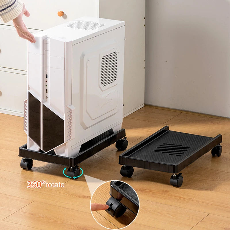 Adjustable Computer Tower Stand PC Stand for Most Desktop Towers  Elevate and Organize Your Computer Tower with Desktop Stand