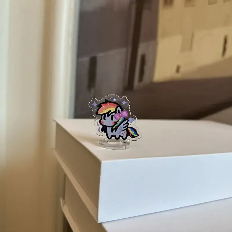 Creative My Little Pony Cartoon Animation Peripheral Mini Stand Kawaii Children's Toy Desktop Decoration Festival Gift Wholesale