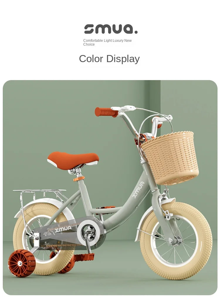 children's bicycle, 2-3-5-6-7-9 years old boys and girls buggy early education, double brake, safe, stable and light, new
