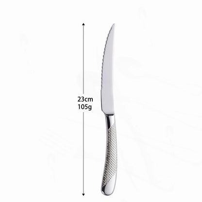 Kitchen Tableware Cutlery Set Silver Cutlery Set Stainless Steel Luxury Dinnerware Fork Spoon Knife Western Dinner Set Gold