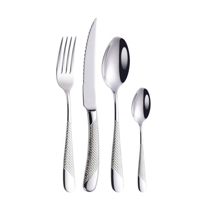 Kitchen Tableware Cutlery Set Silver Cutlery Set Stainless Steel Luxury Dinnerware Fork Spoon Knife Western Dinner Set Gold