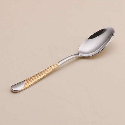 Kitchen Tableware Cutlery Set Silver Cutlery Set Stainless Steel Luxury Dinnerware Fork Spoon Knife Western Dinner Set Gold