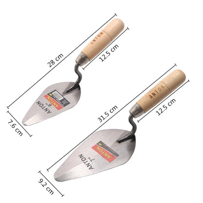 6/7 Inch Construction Tools Putty Knife Brick Trowel Laying Carbon Steel Blade Pointing Plaster Tool Carbon Steel Trowel  Tools