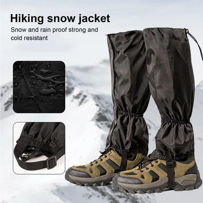 Hiking Leg Gaiters Waterproof Adjustable Leg Gaiters for Outdoor Activities Hiking Climbing Skiing Hunting Men Women Snow Boot