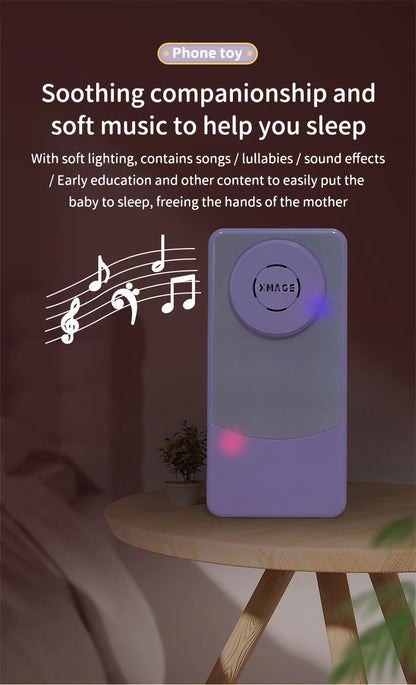 Kids Fun Learning Play Phone Baby Simulation Phone Musical Early Educational Toys English Learning Cellphone Model Toy Gifts