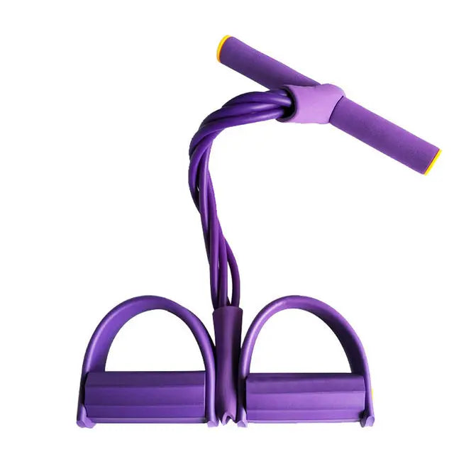 Fitness Gum 4 Tube Resistance Bands Latex Pedal Exerciser Sit-up Pull Rope Expander Elastic Bands Yoga equipment Pilates Workout